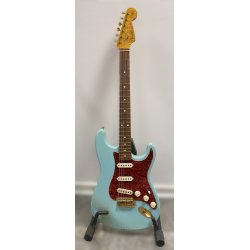 (USED) Fender Custom Shop 1960 Stratocaster Daphne Blue, Gold Hardware 1996